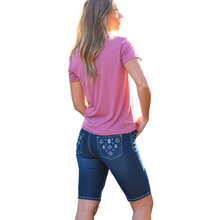 Pure Western Womens Torri MID-RISE Stretch Denim Shorts