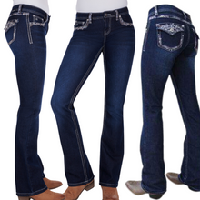 Pure Western Womens Taylor MID-RISE, Bootcut Jeans -34