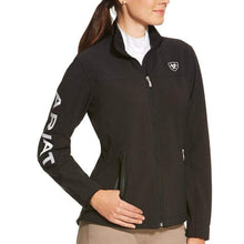 Ariat Womens Team Logo Softshell Jacket - BLACK - Stylish Outback Clothing