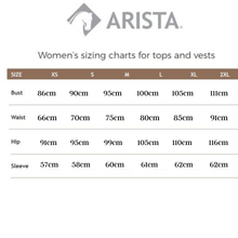 Arista Womens Luxury SunShirt- RIBBON and STIRRUPS-NAVY - Stylish Outback Clothing