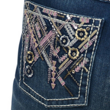 Wrangler Womens Rock 47 Natasha Low-Rise Bootcut Jeans -34