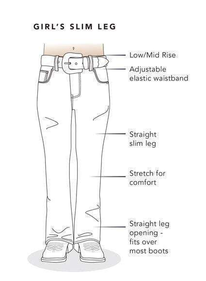 Pure Western Girls Bonnie Slim Leg Jeans - Stylish Outback Clothing