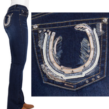 Pure Western Womens Azalee MID-RISE, Bootcut Jeans - 34