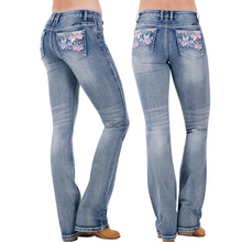 Pure Western Womens Carole Mid-Rise, Relaxed Rider Jean-36
