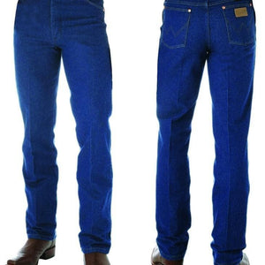 Wrangler Mens Slim Fit Jean-PRE WASHED INDIGO 34" Leg - Stylish Outback Clothing