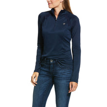 Ariat Womens Sunstopper LS Riding Top- NAVY - Stylish Outback Clothing