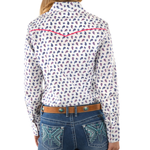 Pure Western Womens Harper Print LS Shirt - Stylish Outback Clothing