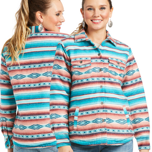 Ariat Womens REAL Shacket- Shirt/Jacket- SERAPE - Stylish Outback Clothing