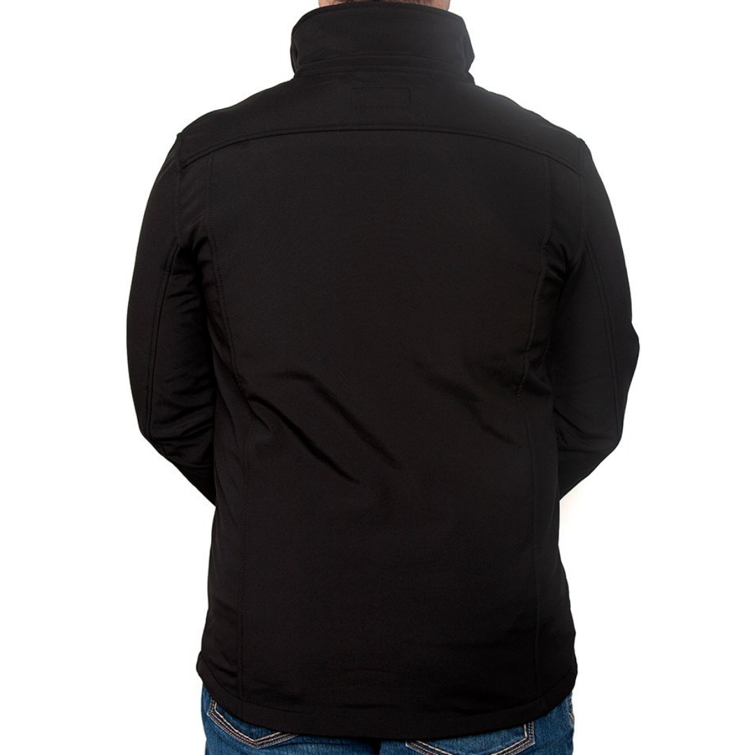 Just Country MENS Geoffrey Softshell Jacket - BLACK - Stylish Outback Clothing