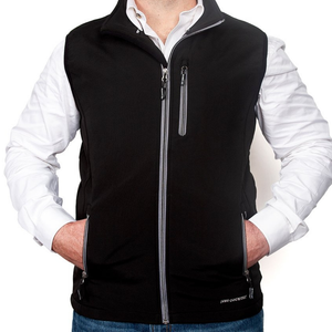 Just Country Mens Geoffrey Softshell Vest - BLACK - Stylish Outback Clothing