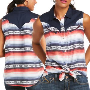 Ariat Womens Summer Solstice Sleeveless Shirt- SERAPE - Stylish Outback Clothing