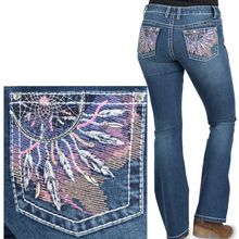 Pure Western Womens Willa Mid-Rise, Bootcut Jean - 32