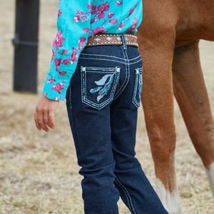 Pure Western Girls Bonnie Slim Leg Jeans - Stylish Outback Clothing