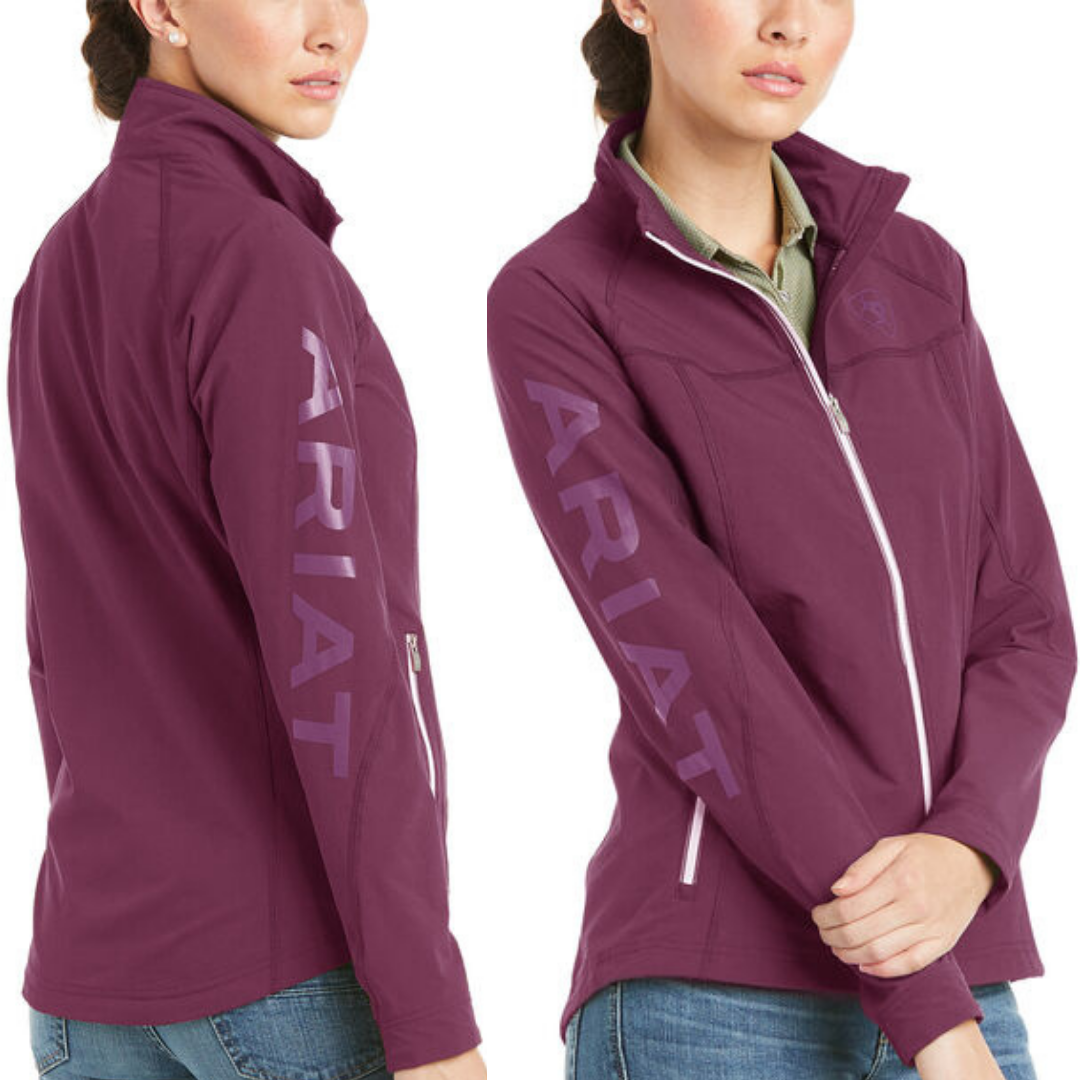 Ariat women's team 2025 softshell jacket maroon