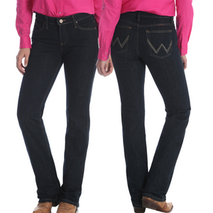 Wrangler Womens Ultimate Riding Jean Mid-Rise, Bootcut- Q Baby-WRQ20DD - Stylish Outback Clothing