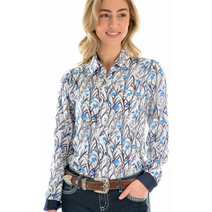 Wrangler Womens Anna Print LS Shirt - Stylish Outback Clothing