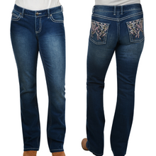 Wrangler Womens Rock 47 Natasha Low-Rise Bootcut Jeans -34
