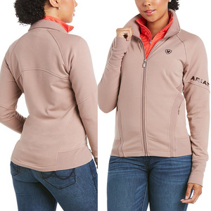 Ariat Womens Largo Light-weight Zip-through Jacket- MUSHROOM - Stylish Outback Clothing