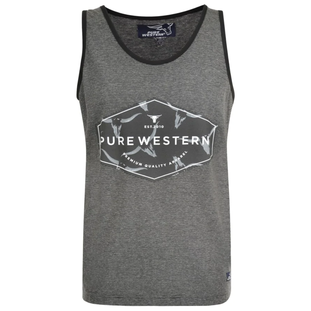Pure Western Mens James Singlet - Stylish Outback Clothing