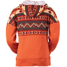 Outback Trading Womens Freya Aztec Pullover Hoodie- ORANGE - Stylish Outback Clothing