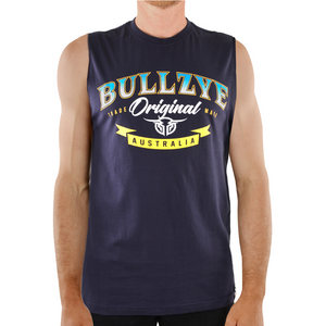 Bullzye Mens Valley Muscle Tank Top - BLACK - Stylish Outback Clothing