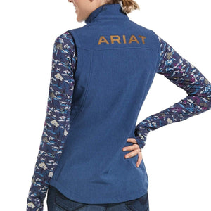 Ariat Womens Softshell Vest - BLUE - Stylish Outback Clothing