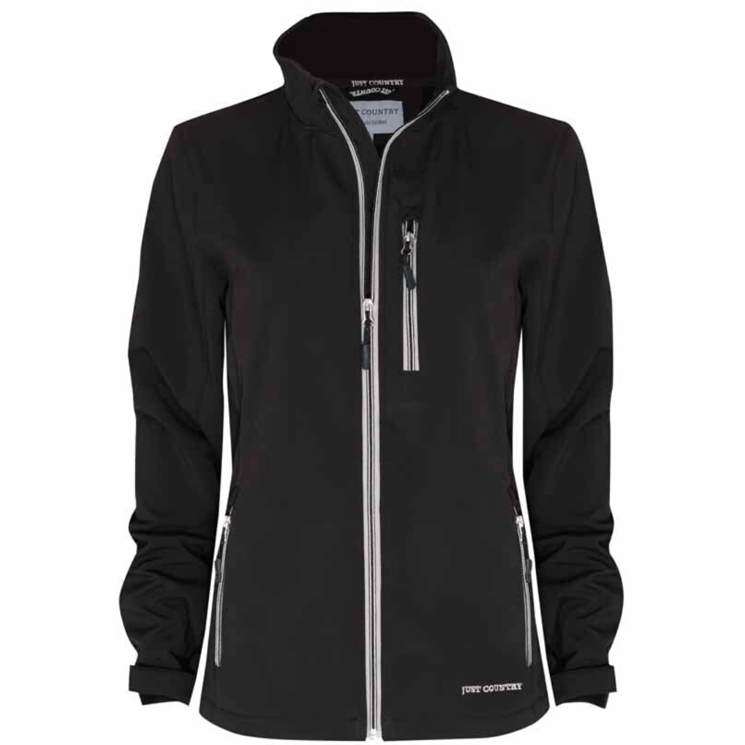 Just Country Womens Francis Softshell Jacket - BLACK - Stylish Outback Clothing