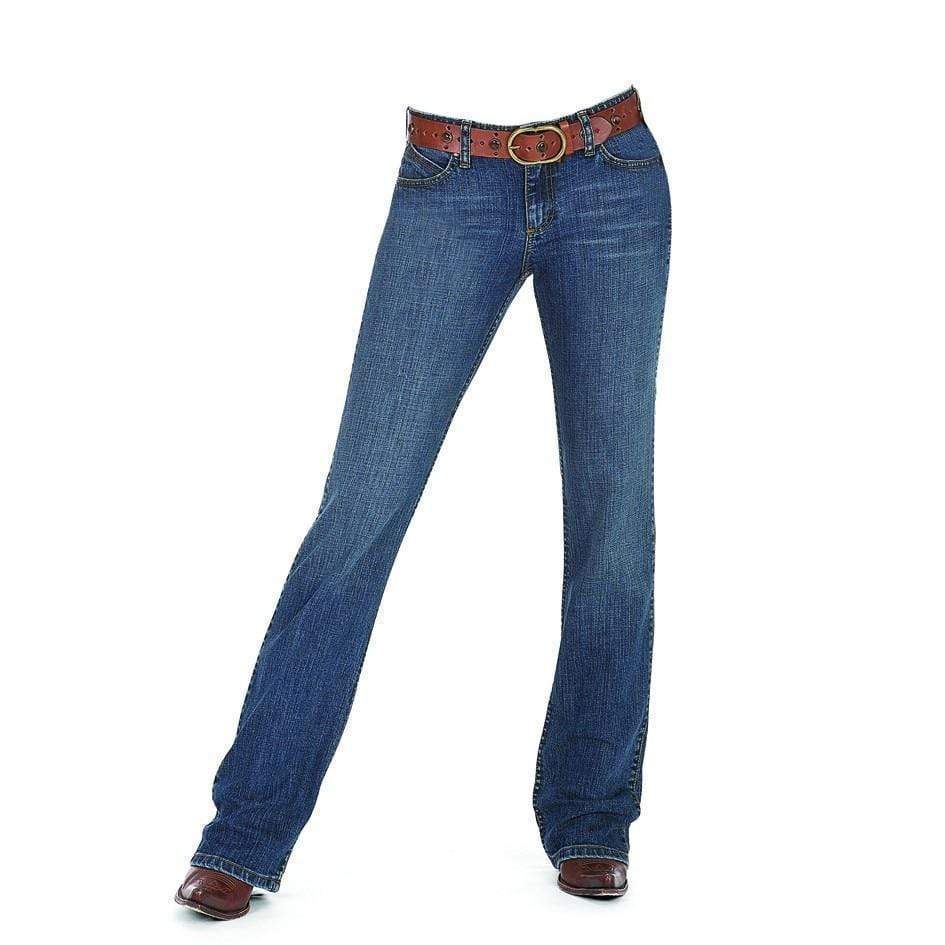 Wrangler Womens Ultimate Riding Jean Mid-Rise, Bootcut Q Baby Jeans - Stylish Outback Clothing