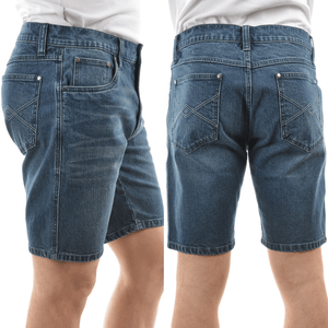 Pure Western Mens Morrison Stretch Denim Shorts - Stylish Outback Clothing