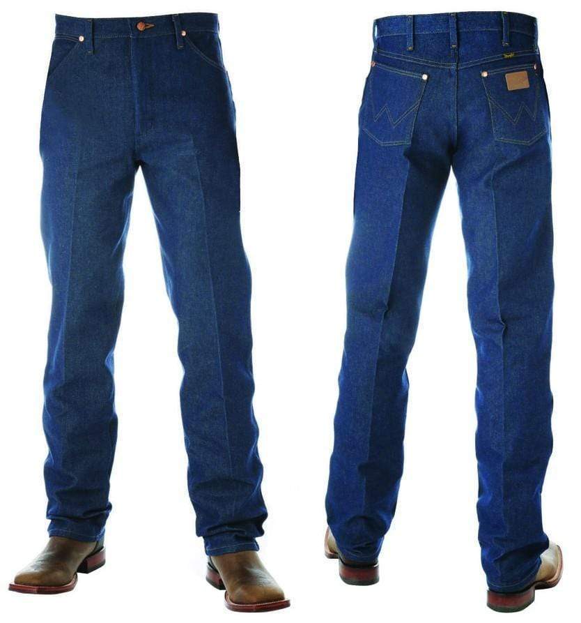 Wrangler Mens Original Fit-RIGID INDIGO Cowboy Cut 34" Leg - Stylish Outback Clothing