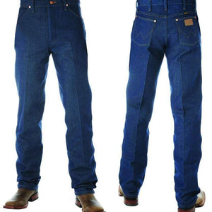 Wrangler Mens Original Fit Cowboy Cut-RIGID INDIGO 36" Leg - Stylish Outback Clothing