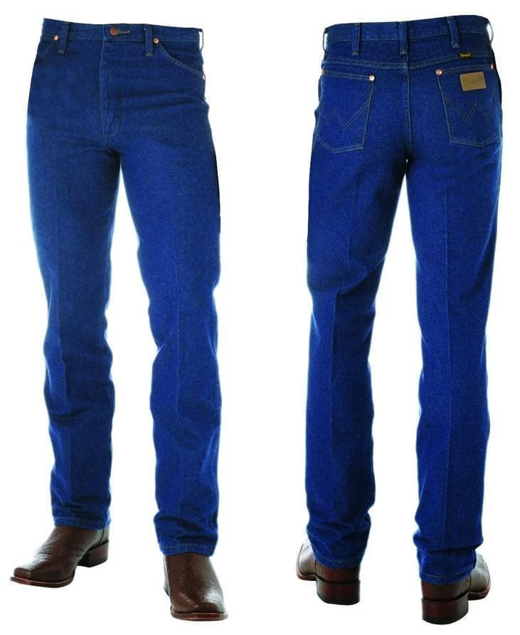 Wrangler Mens Slim Fit Jean-PRE WASHED INDIGO 34" Leg - Stylish Outback Clothing