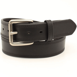 Ariat Triple stitched Full grain Leather Belt - BLACK - Stylish Outback Clothing