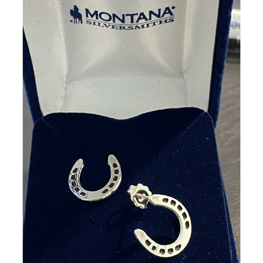 Montana silversmith horseshoe earrings deals