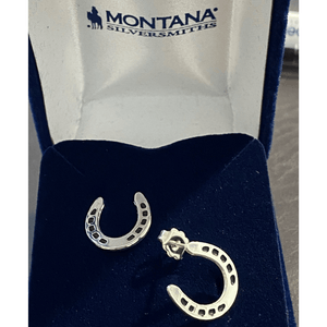 Montana Silversmiths- Small Horseshoe Earrings - Stylish Outback Clothing