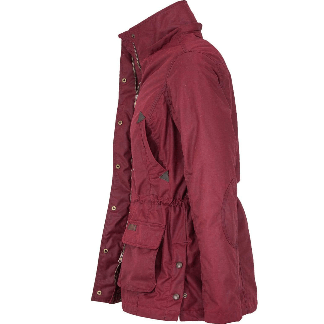 Outback Trading Womens Adelaide Berber-Lined Jacket-BERRY - Stylish Outback Clothing