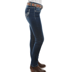 Pure Western Womens Harlee Mid-Rise, Skinny Jean- 32" leg only - Stylish Outback Clothing