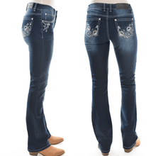 Pure Western Womens Rosie Mid-Rise, Bootcut Jeans - 34