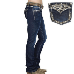Pure Western Womens Taylor Mid-Rise, Bootcut Jeans -34" leg only - Stylish Outback Clothing